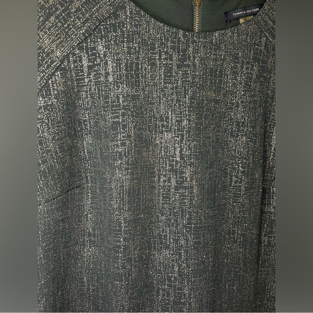 Tommy Hilfiger- Navy and Silver Metallic Dress - Size 4 - Picture 2 of 7